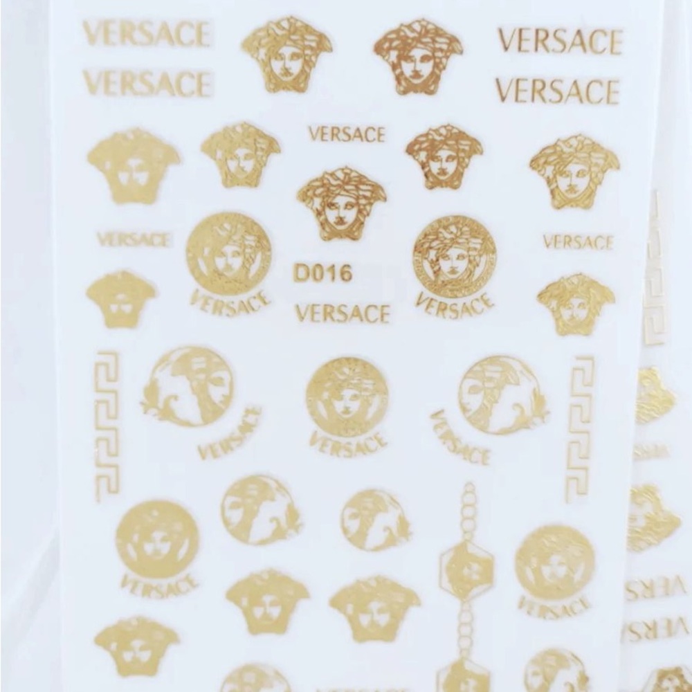 elegant nail decal rose gold each